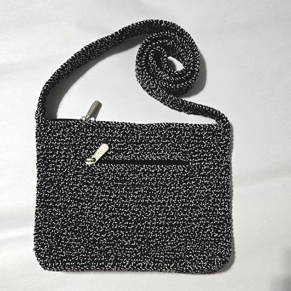 The Sak Black and White Crossbody Bag with Textured Finish - Picture 2 of 13